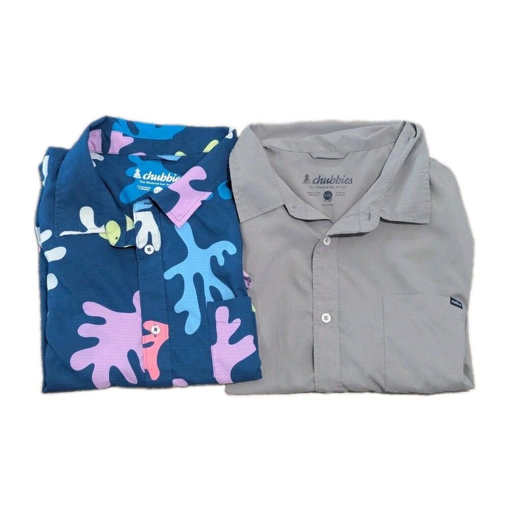 Two Chubbies The Weekend Has Arrived‎ Xxl Mens Button Up Shirts Beach Read Desc